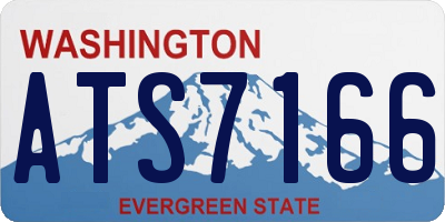 WA license plate ATS7166