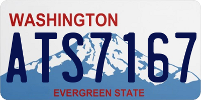 WA license plate ATS7167