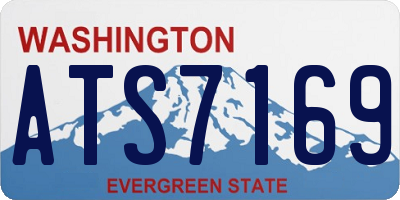 WA license plate ATS7169