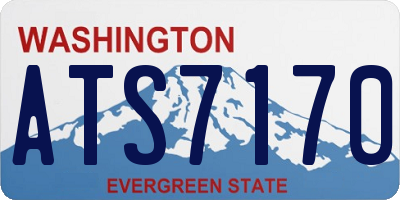 WA license plate ATS7170