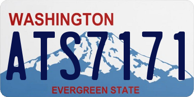 WA license plate ATS7171