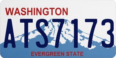 WA license plate ATS7173