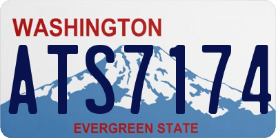WA license plate ATS7174