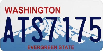 WA license plate ATS7175