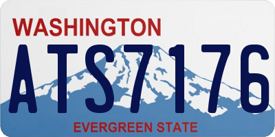 WA license plate ATS7176