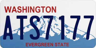 WA license plate ATS7177