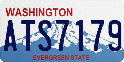 WA license plate ATS7179