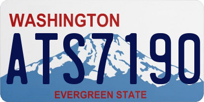 WA license plate ATS7190