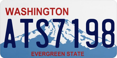 WA license plate ATS7198