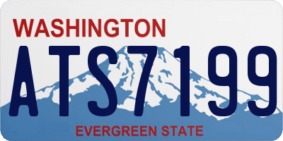 WA license plate ATS7199