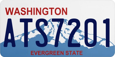 WA license plate ATS7201