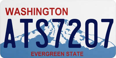 WA license plate ATS7207