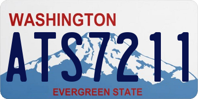 WA license plate ATS7211