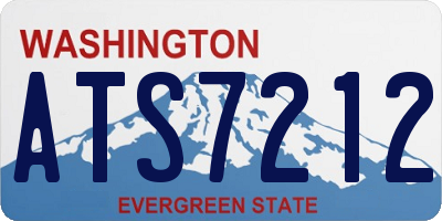 WA license plate ATS7212