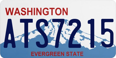 WA license plate ATS7215