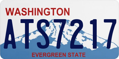 WA license plate ATS7217