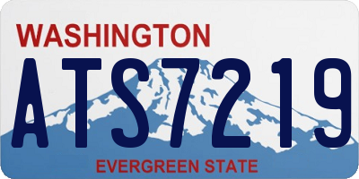 WA license plate ATS7219