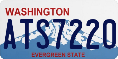 WA license plate ATS7220