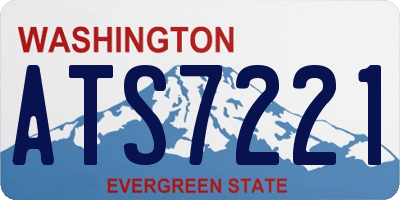 WA license plate ATS7221