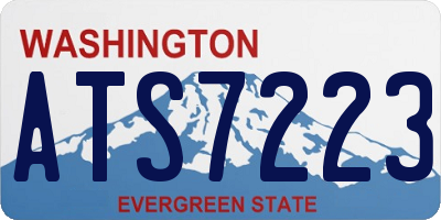 WA license plate ATS7223