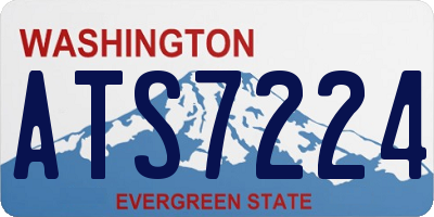 WA license plate ATS7224