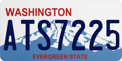 WA license plate ATS7225