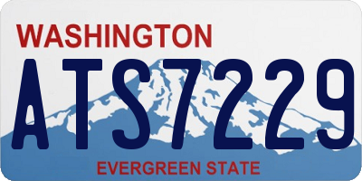 WA license plate ATS7229