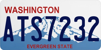 WA license plate ATS7232