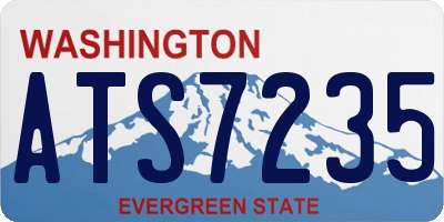 WA license plate ATS7235