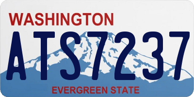 WA license plate ATS7237