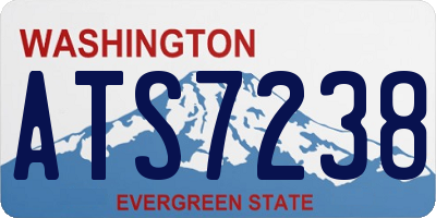 WA license plate ATS7238