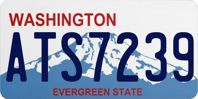 WA license plate ATS7239