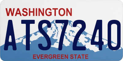 WA license plate ATS7240