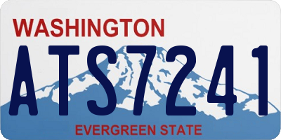 WA license plate ATS7241