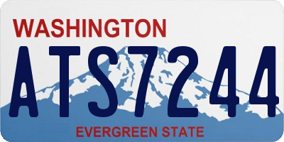 WA license plate ATS7244