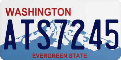 WA license plate ATS7245