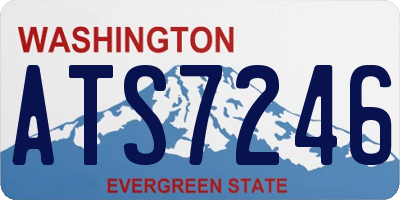 WA license plate ATS7246