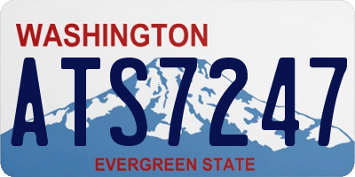 WA license plate ATS7247
