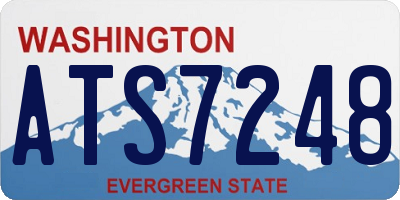WA license plate ATS7248