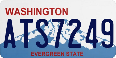 WA license plate ATS7249