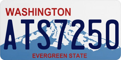WA license plate ATS7250
