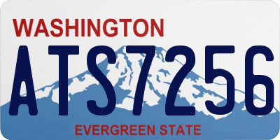 WA license plate ATS7256