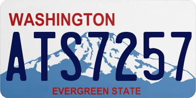 WA license plate ATS7257