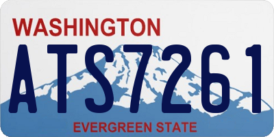 WA license plate ATS7261