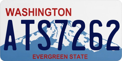 WA license plate ATS7262