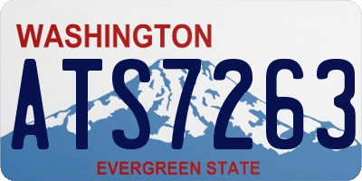 WA license plate ATS7263