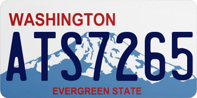 WA license plate ATS7265