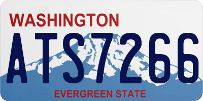 WA license plate ATS7266