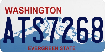 WA license plate ATS7268