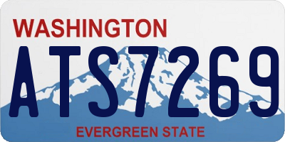 WA license plate ATS7269